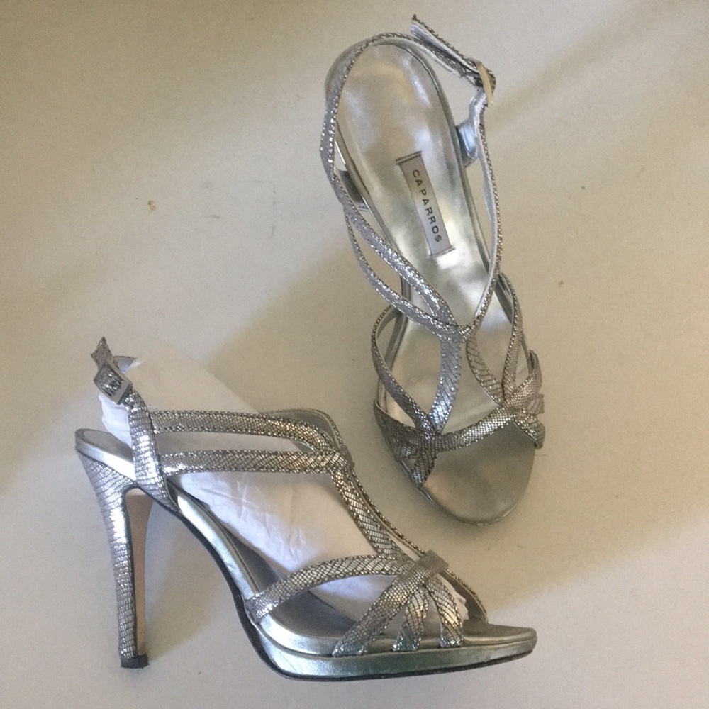 Caparros Metallic high heels